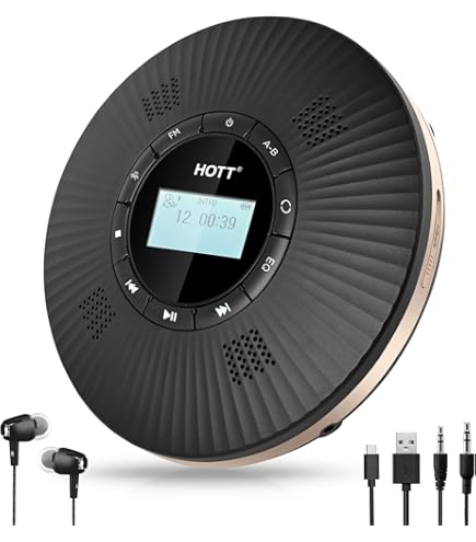 Amazon.com: HOTT CD903TF Portable CD Player with Bluetooth and FM